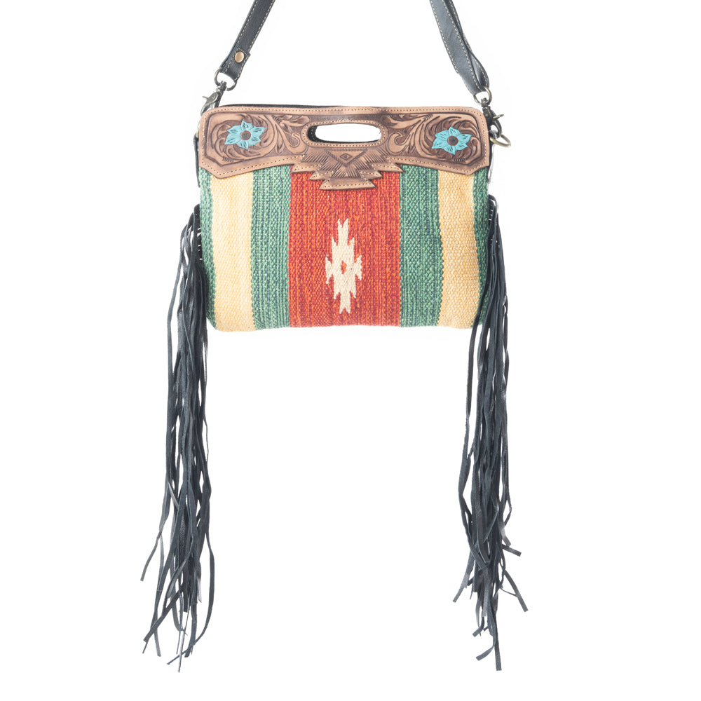 Rubious Hand-Tooled Bag - Myra USA