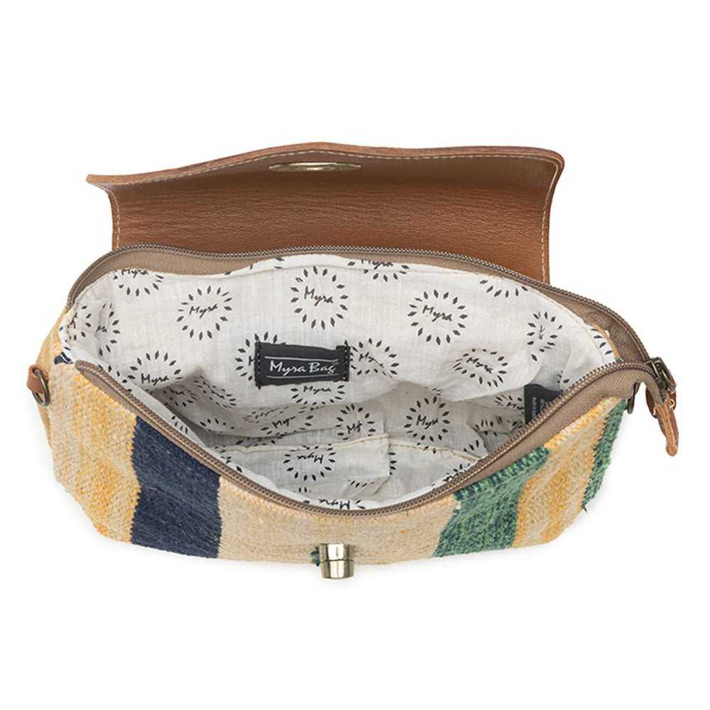 Beamy Rays Hand-Tooled Bag.