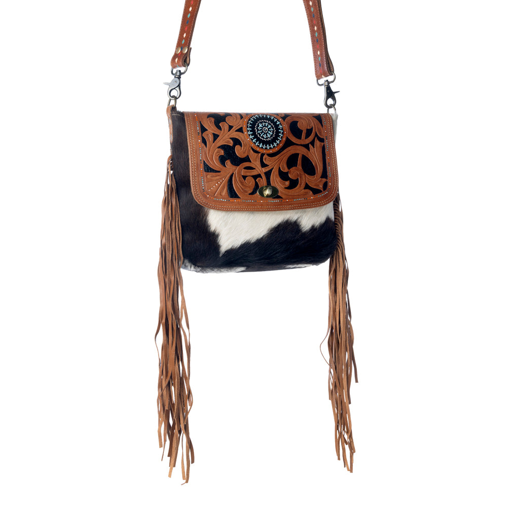Brown Boughs Hand-Tooled Bag - Myra USA
