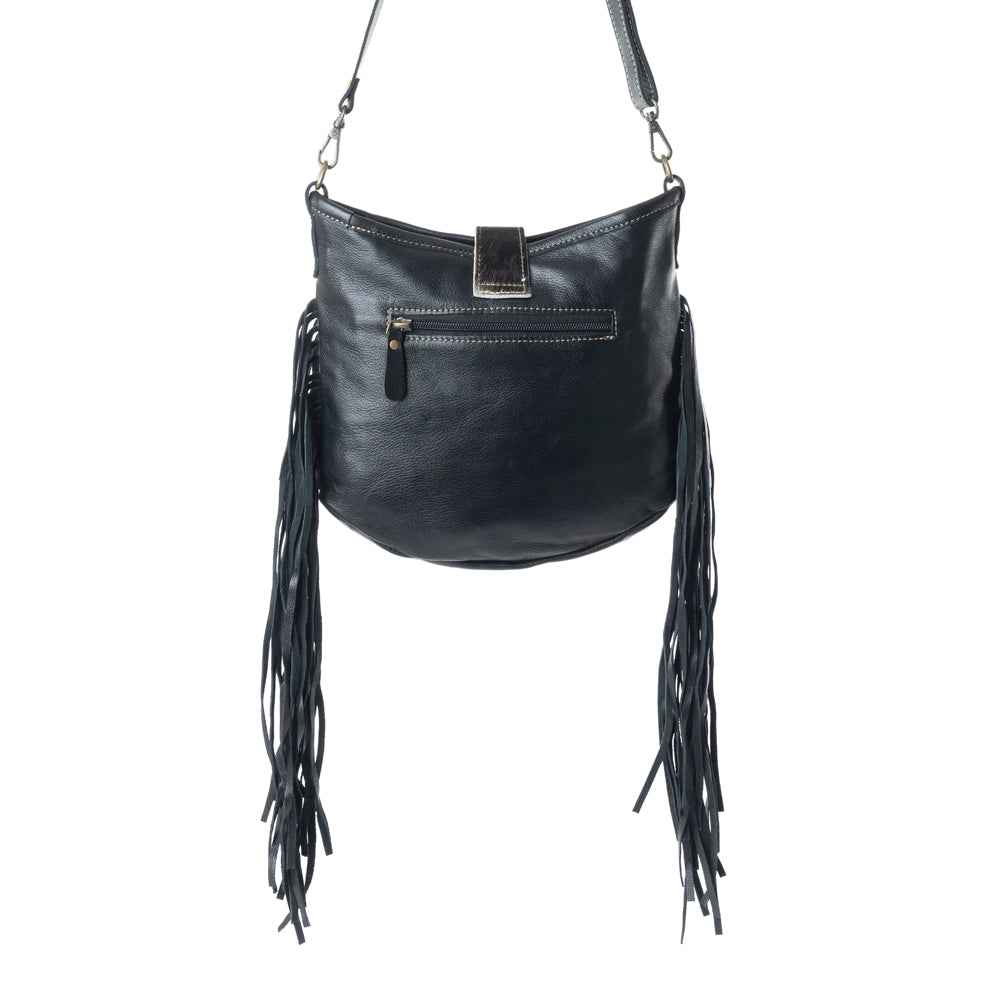 Sapphire Vines Leather & Hairon Bag