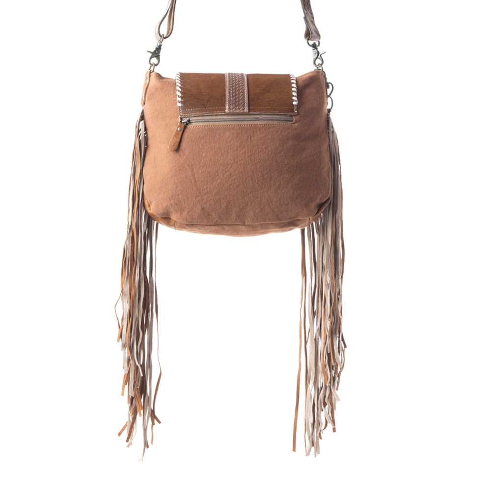 Beaded Frills Hand-Tooled Bag - MyraUSA