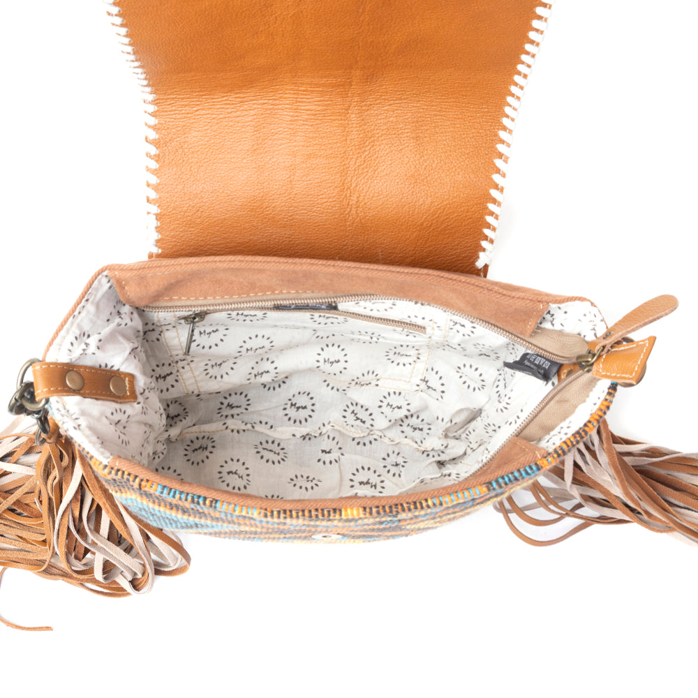 Beaded Frills Hand-Tooled Bag - MyraUSA