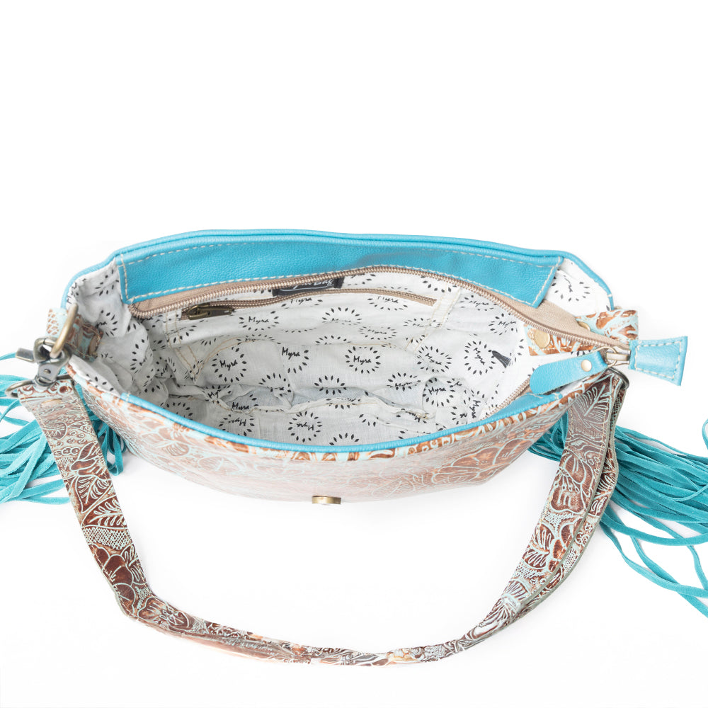 Cyan Accenture Leather & Hairon Bag - MyraUSA