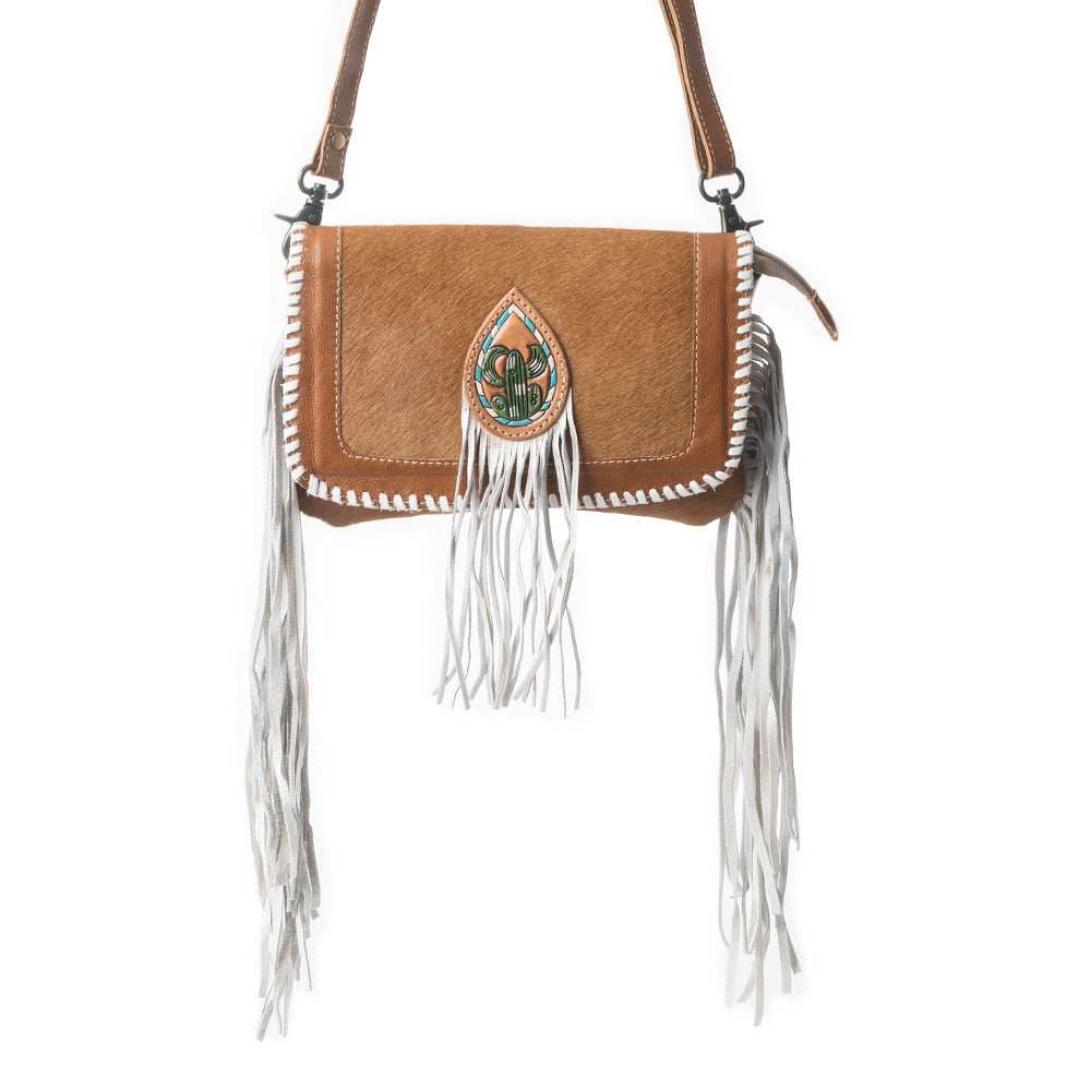 Silver Unicorn Leather & Hairon Bag - MyraUSA