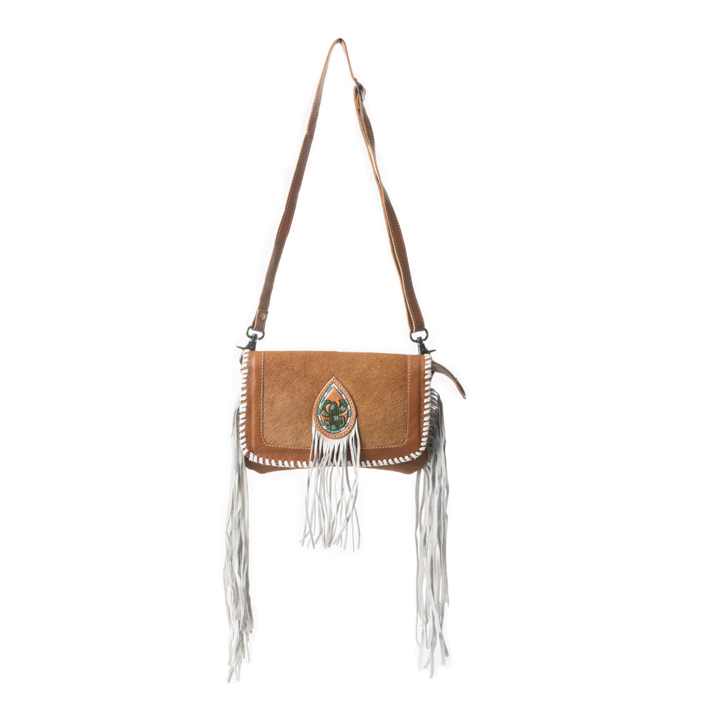 Silver Unicorn Leather & Hairon Bag - MyraUSA