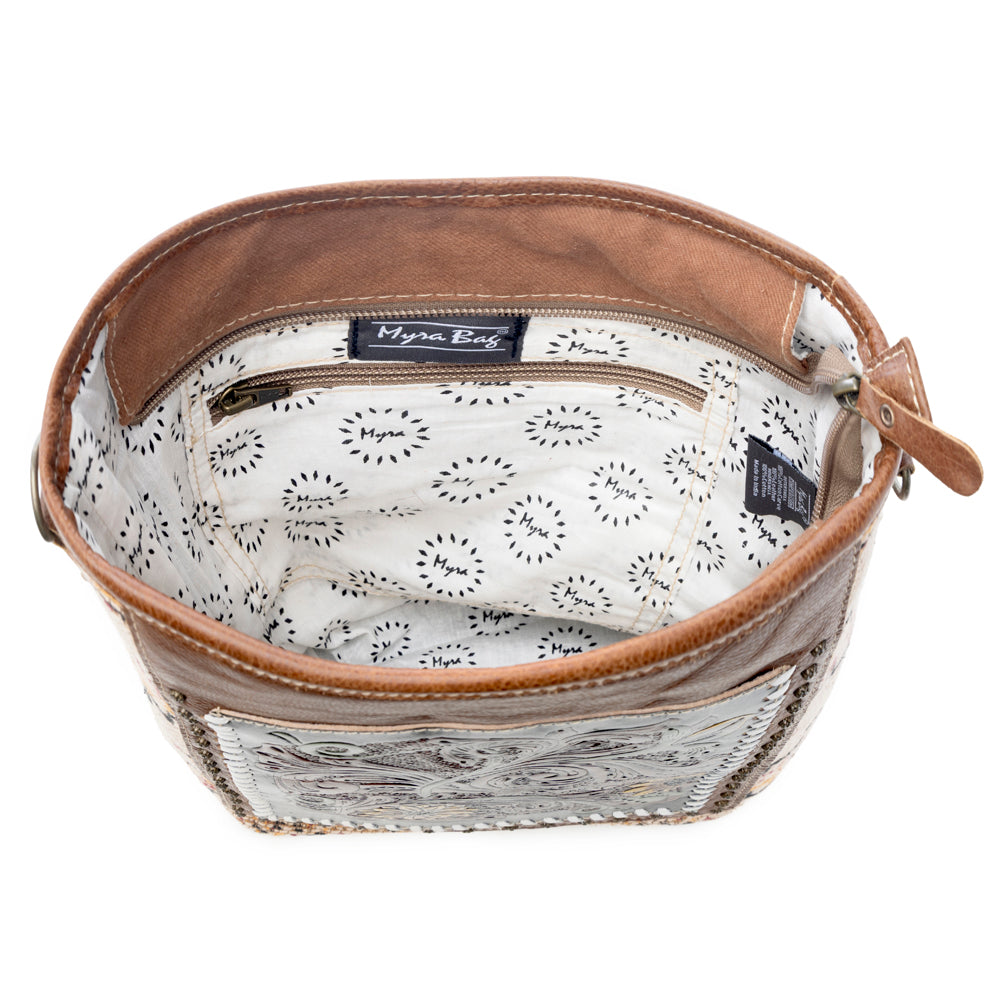 Floral Embers Hand-Tooled Bag - Myra USA