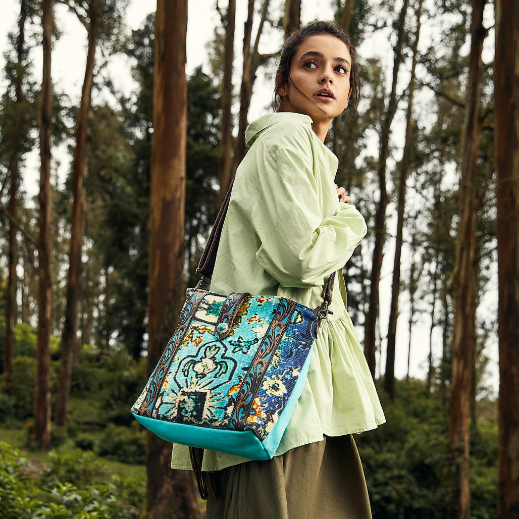 Cool Mantra Hand-Tooled Bag - MyraUSA