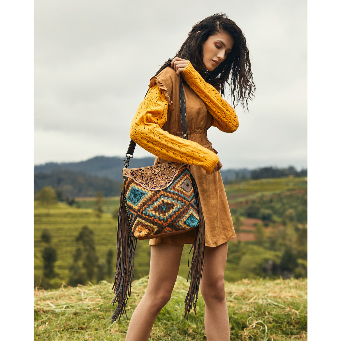 Synonym Hand-Tooled Bag - MyraUSA