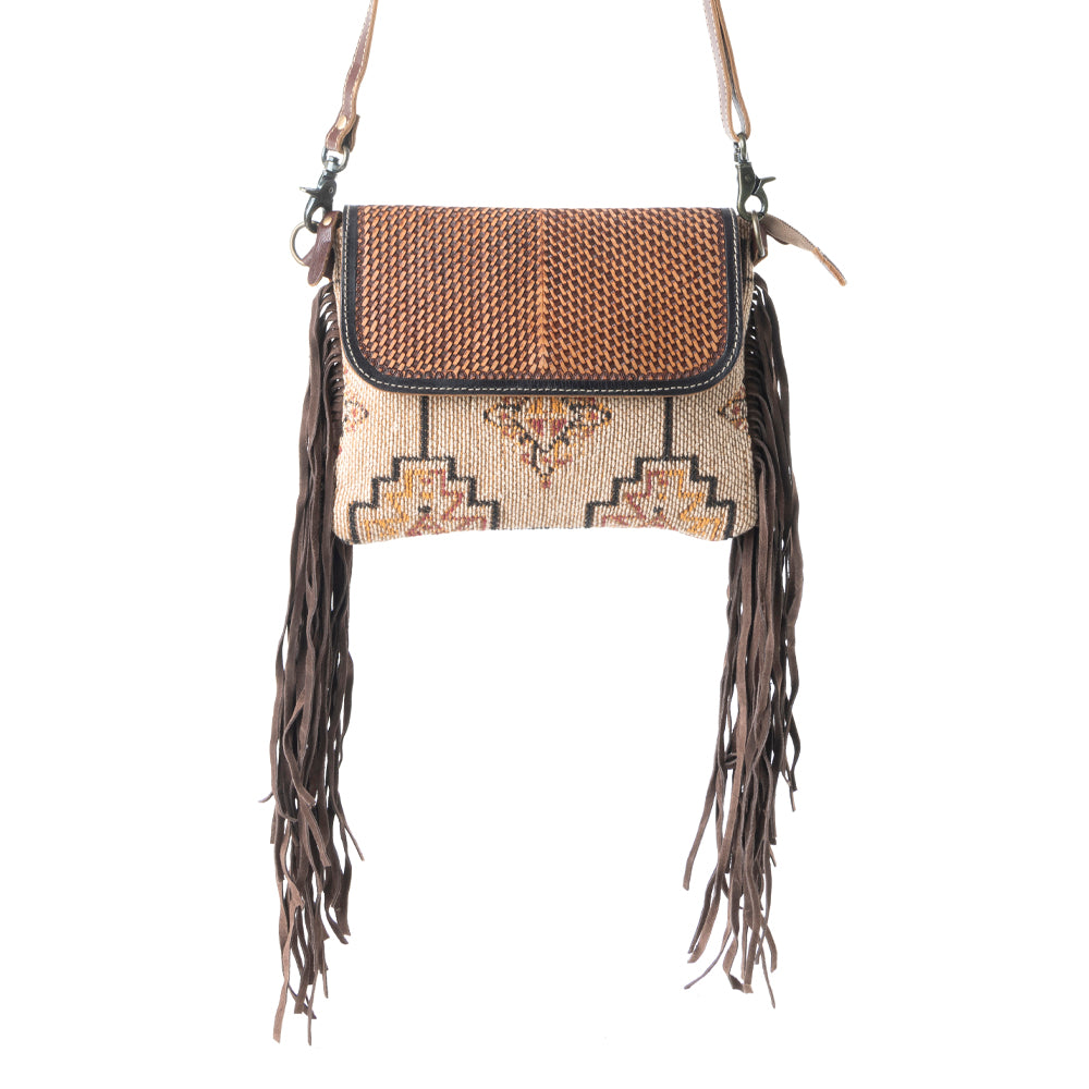 Sandy Rosewood Hand-Tooled Bag - MyraUSA