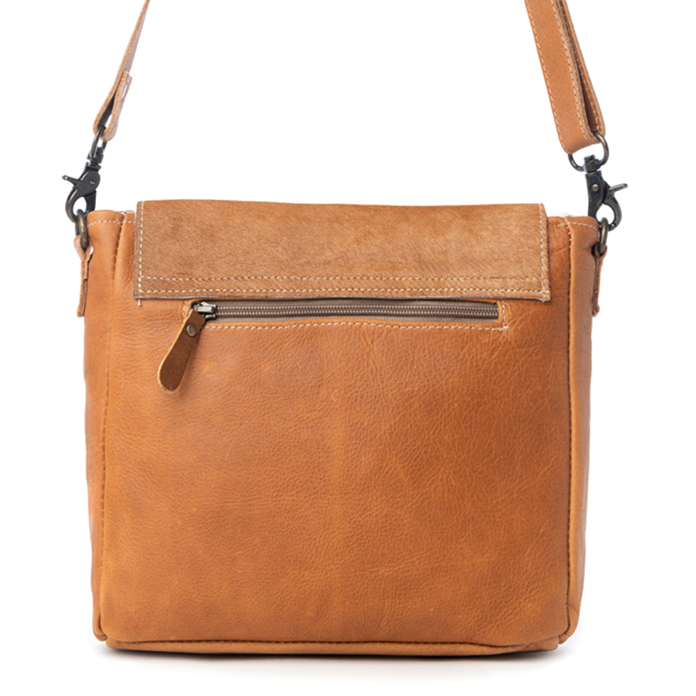 Vintage Hues Leather & Hairon Bag - Myra USA