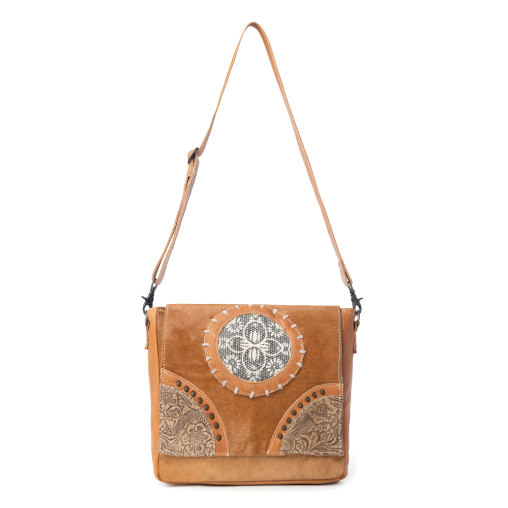 Vintage Hues Leather & Hairon Bag - Myra USA