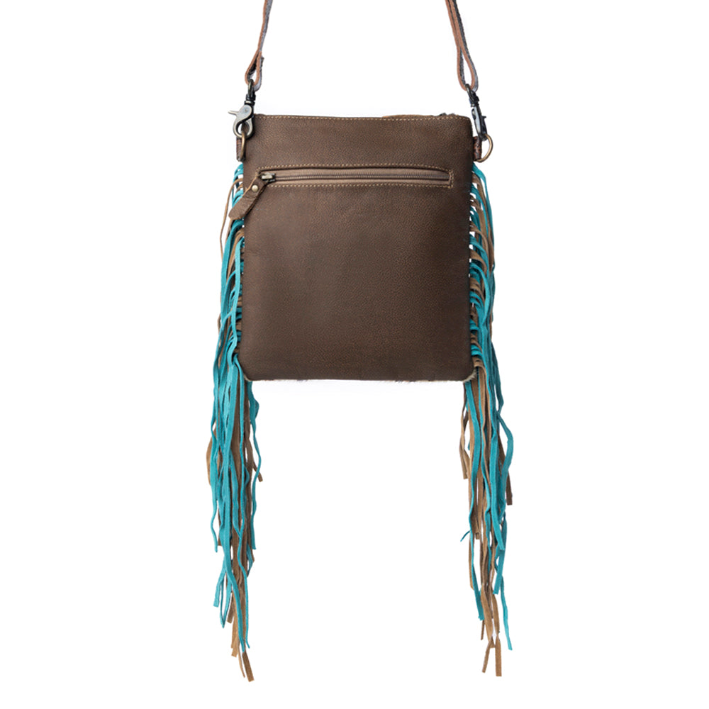 Earth prints Leather & Hairon Bag - Myra USA