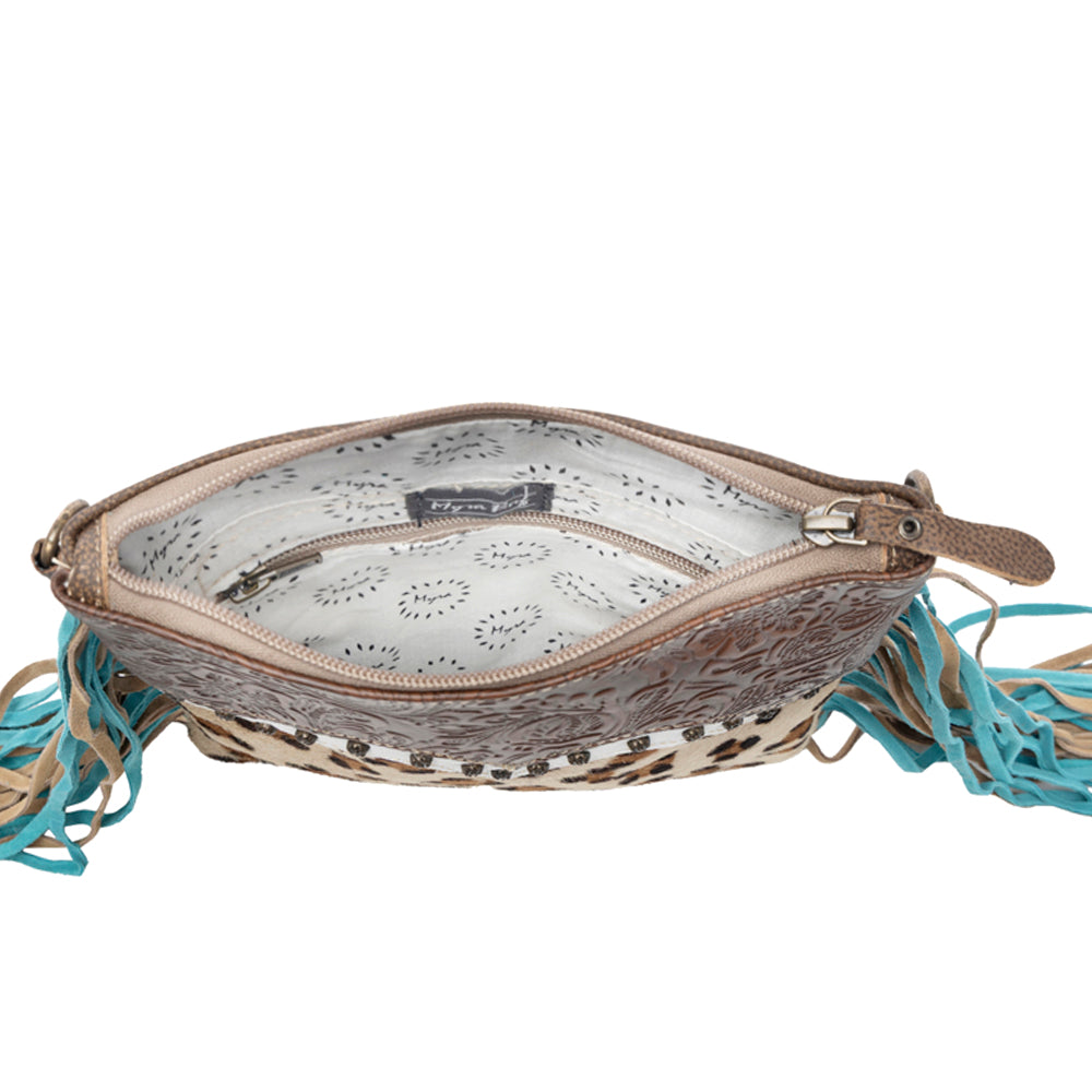 Earth prints Leather & Hairon Bag - Myra USA