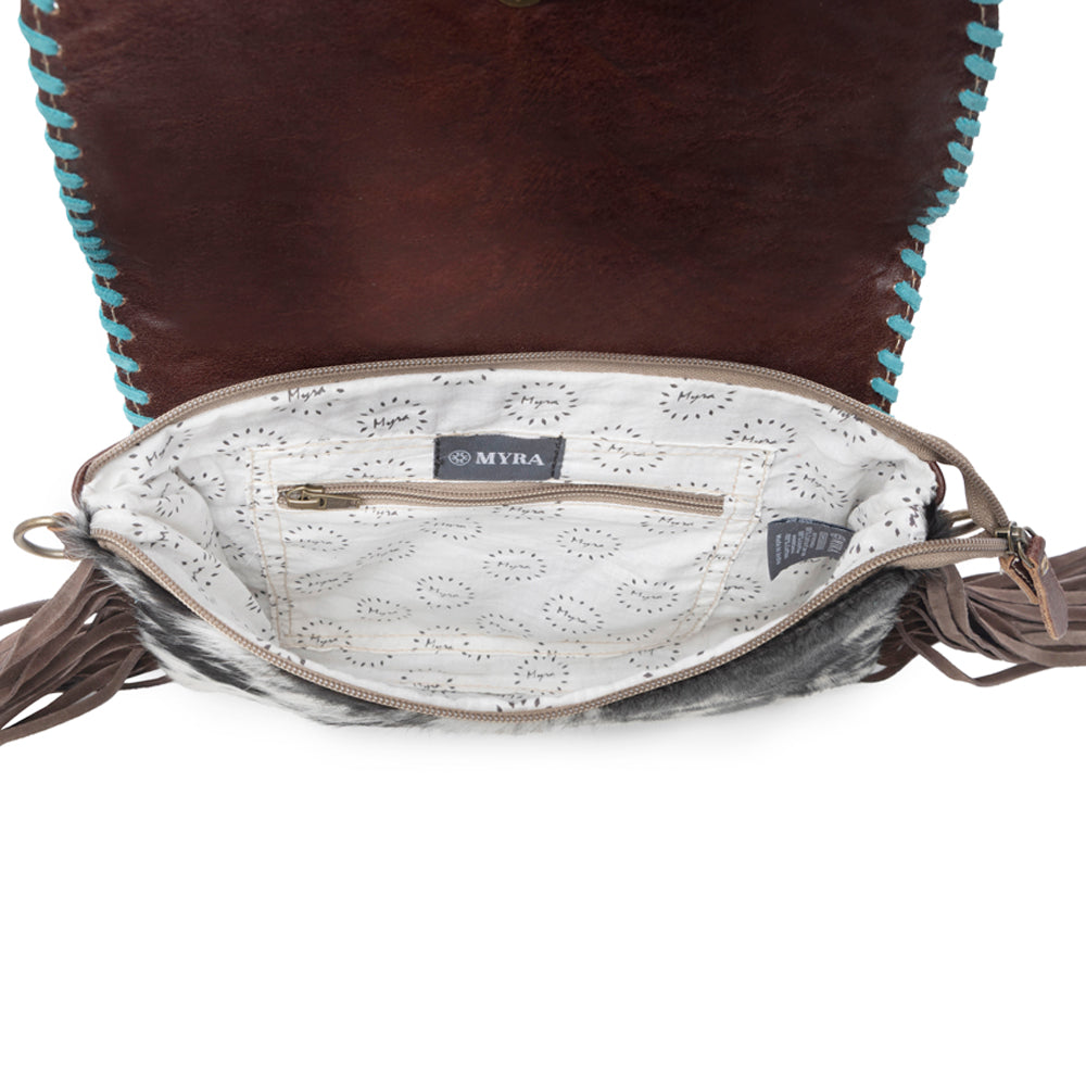 Wild West Boho Leather & Hairon Bag - Myra USA