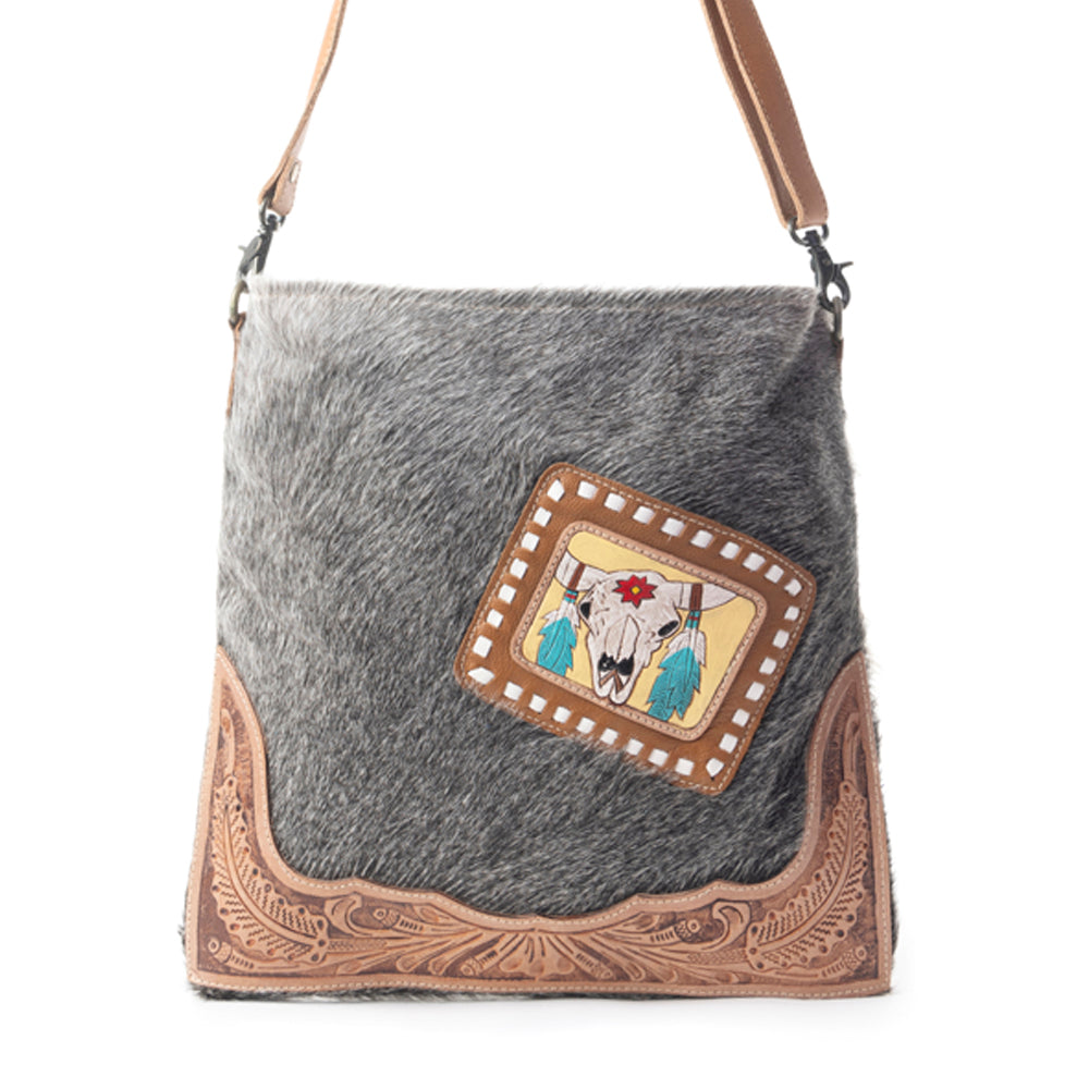 Khadi Hand-Tooled Bag - MyraUSA