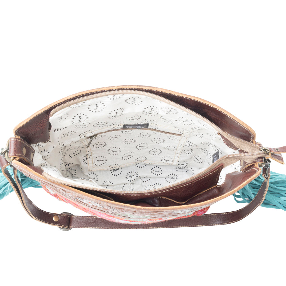 Pantone Pink Hand-Tooled Bag - MyraUSA