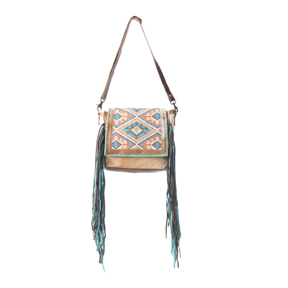 Rangoli Leather & Hairon Bag - MyraUSA