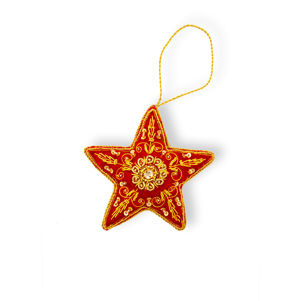 Northstar Jeweled & Beaded Ornament - Myra USA