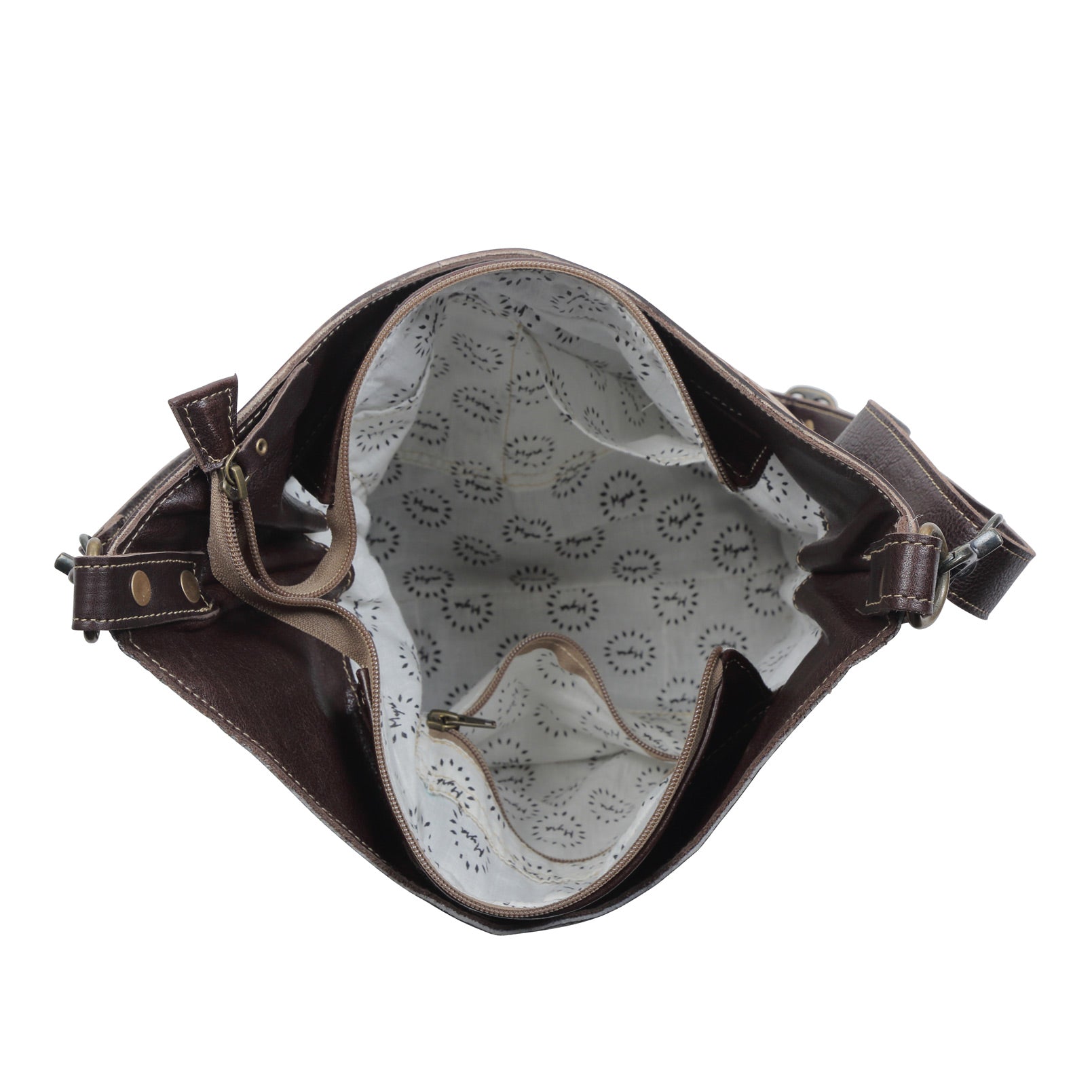 coco and cream Hand-Tooled Bag - Myra USA