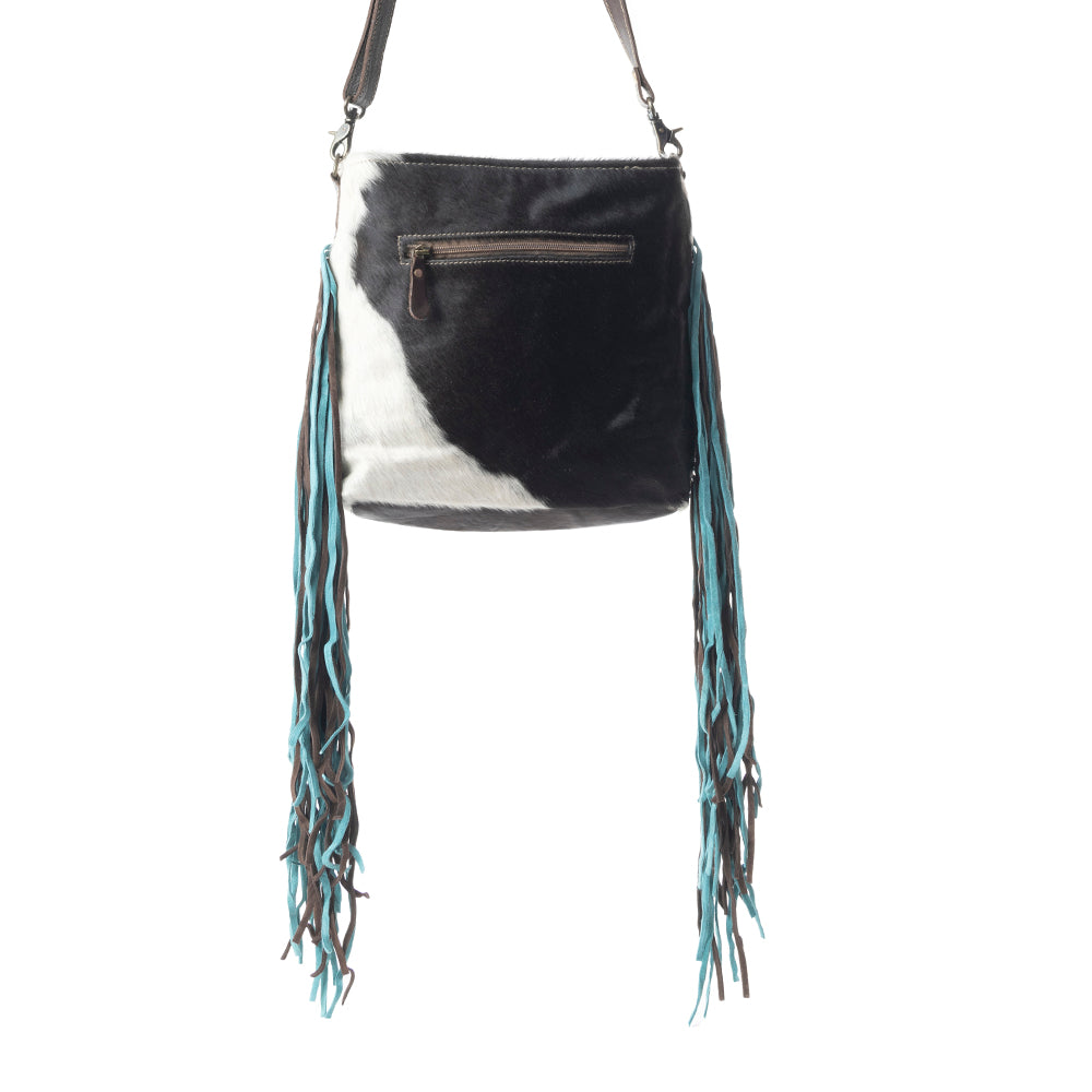 Sapphire Crown Hand-Tooled Bag - MyraUSA