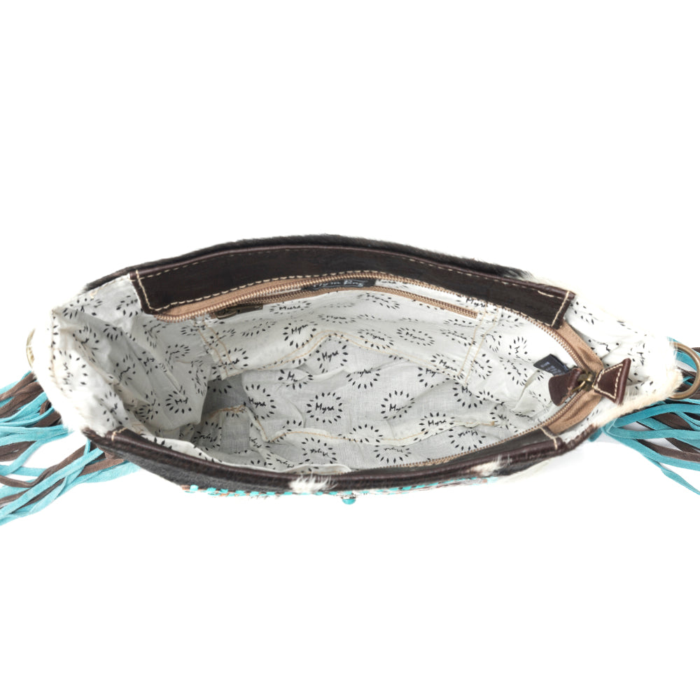 Sapphire Crown Hand-Tooled Bag - MyraUSA