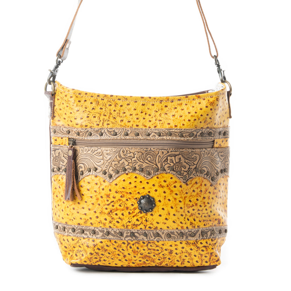 Gold Spell Leather & Hairon Bag - MyraUSA