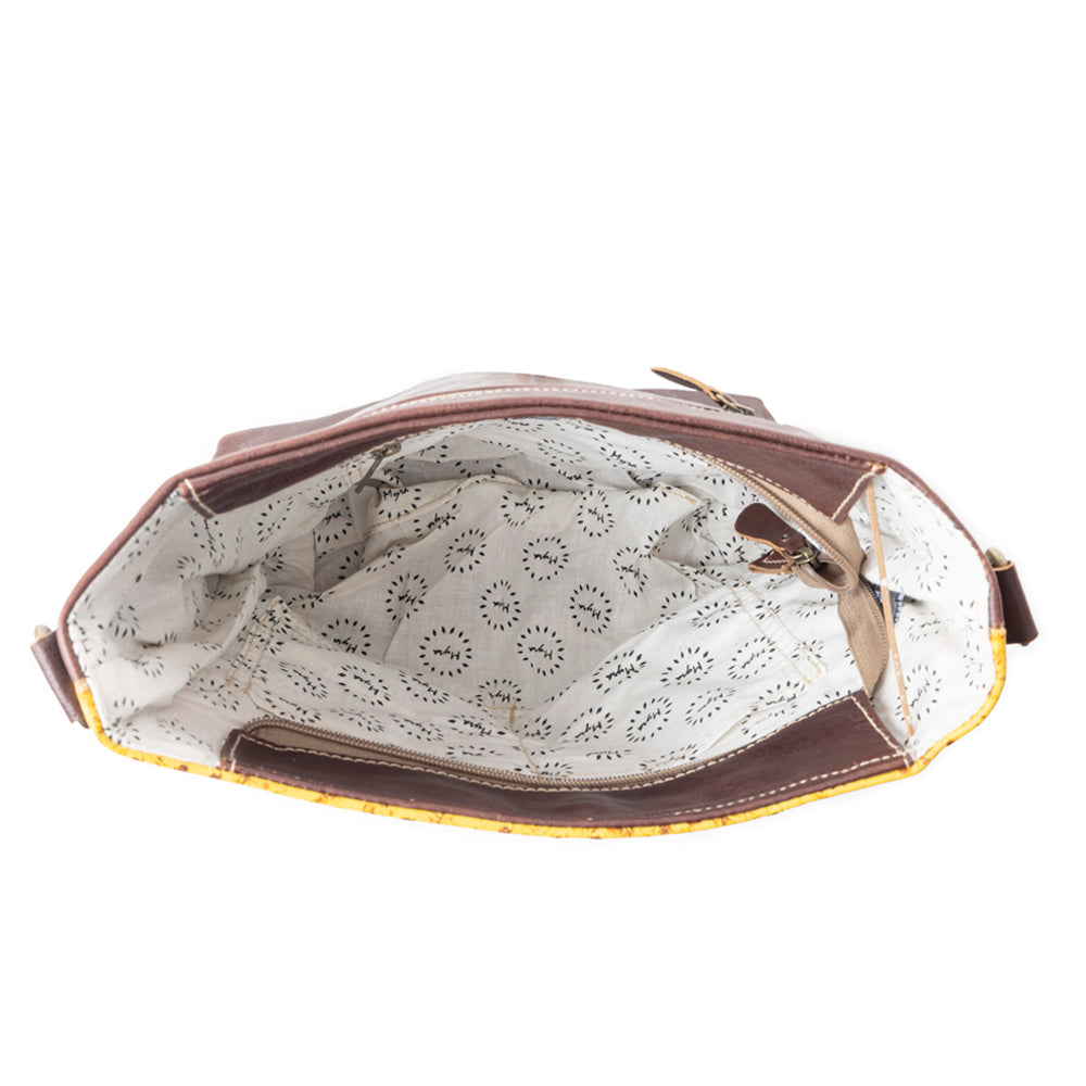 Gold Spell Leather & Hairon Bag - MyraUSA