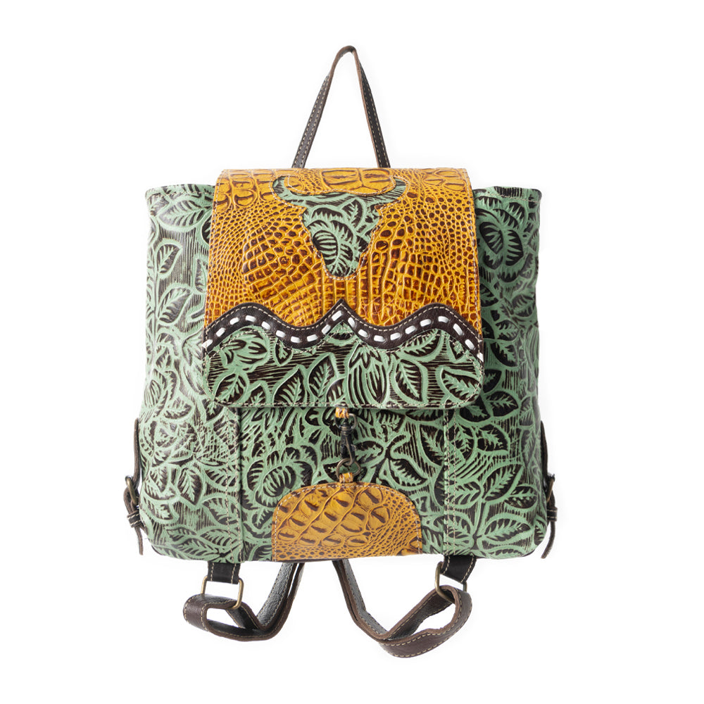 Bull'S Eye Leather & Hairon Bag - MyraUSA