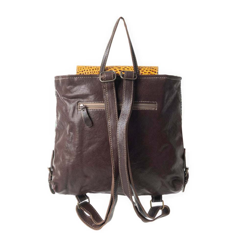 Bull'S Eye Leather & Hairon Bag - MyraUSA