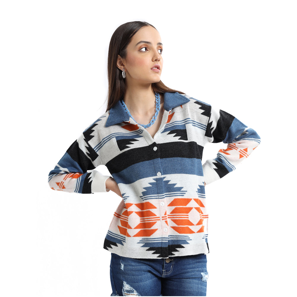 Lot-Us Shacket Sweater SMALL - MyraUSA