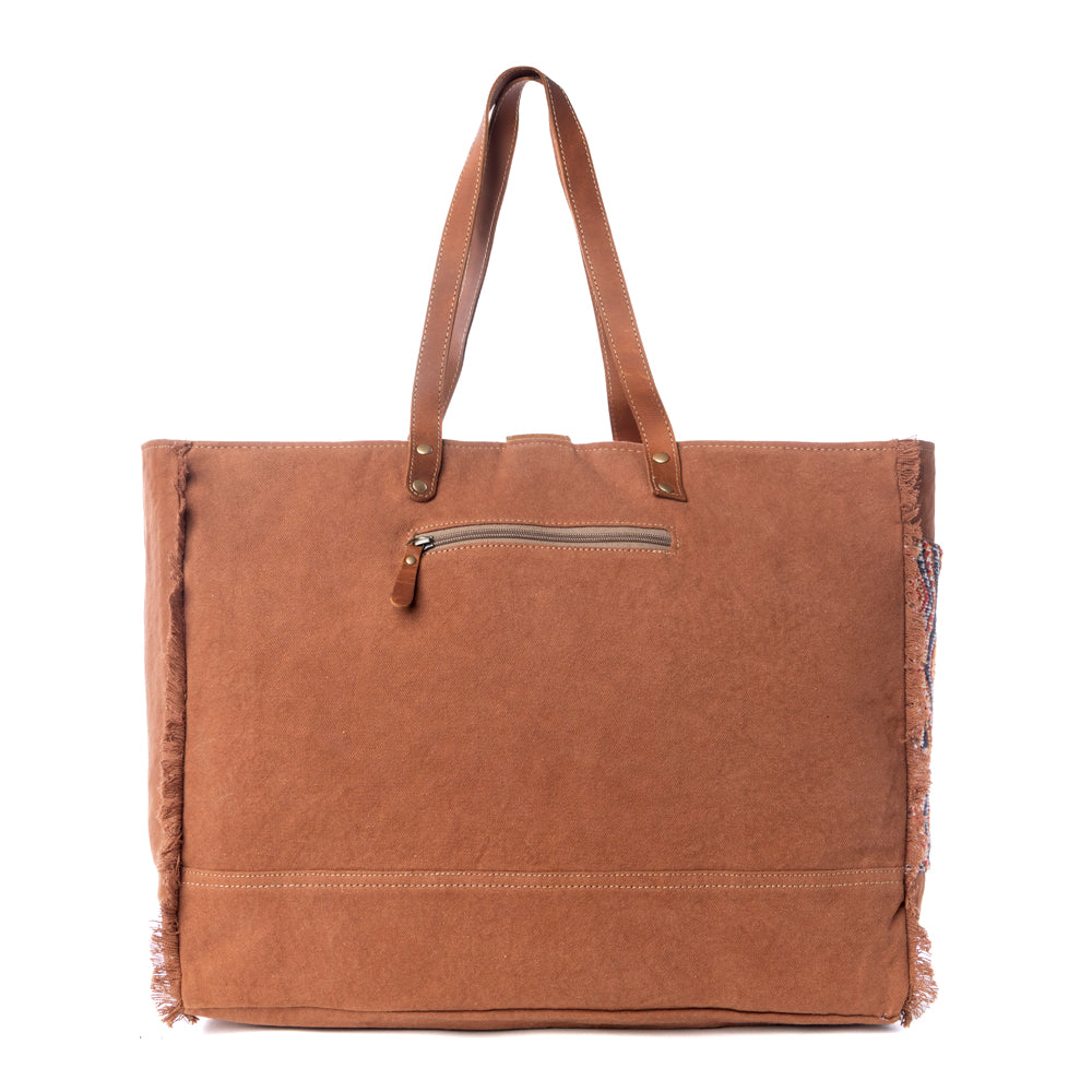 Geometric Blues Weekender Bag - Myra USA