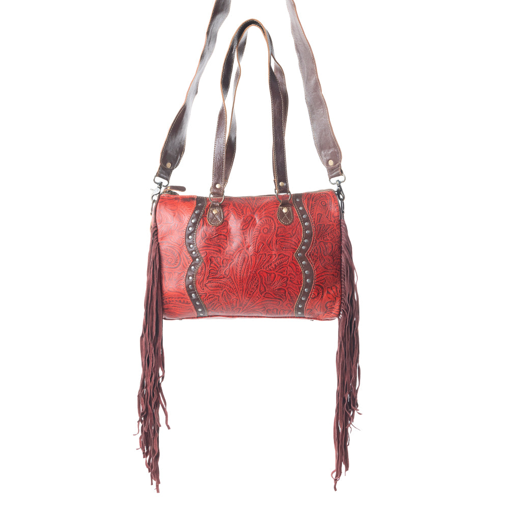 Candy Frills Leather & Hairon Bag - MyraUSA