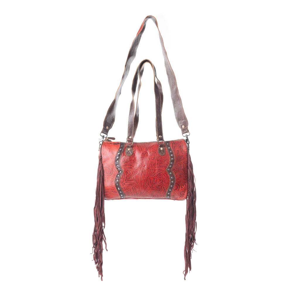 Candy Frills Leather & Hairon Bag - MyraUSA