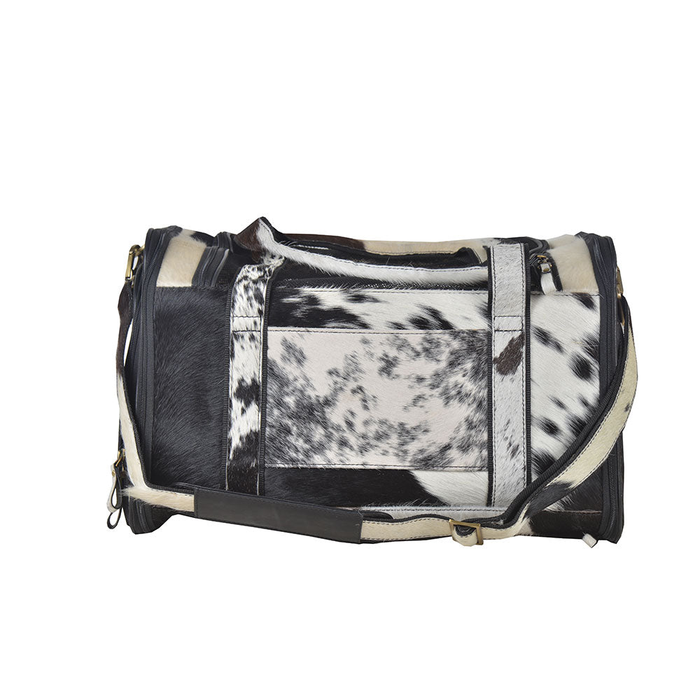 Smoke Hairon Leather Dog Bag - MyraUSA