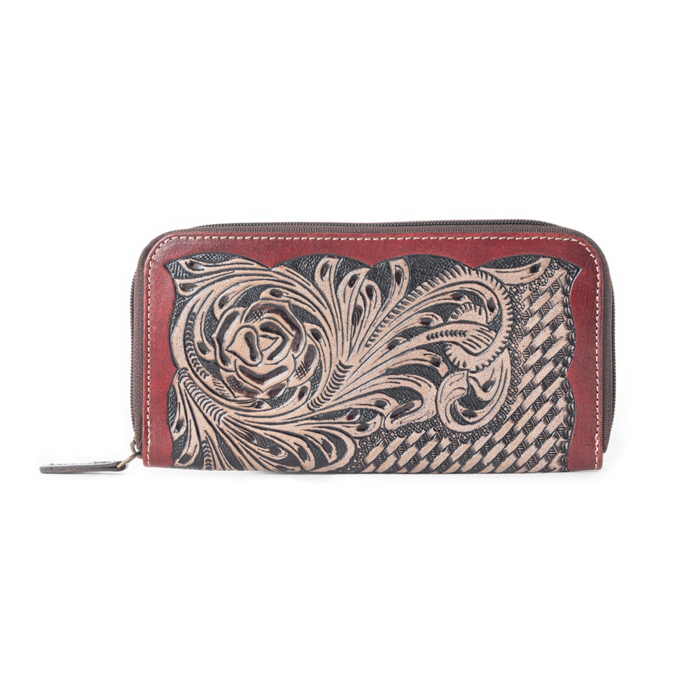 CRIMSON WEAVE WALLET - MyraUSA