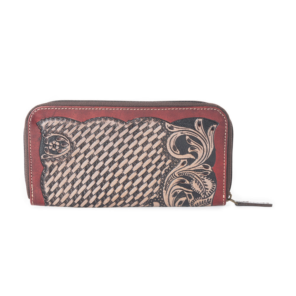 CRIMSON WEAVE WALLET - MyraUSA