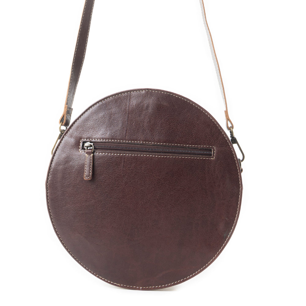 Boho Mustard Round Bag - MyraUSA