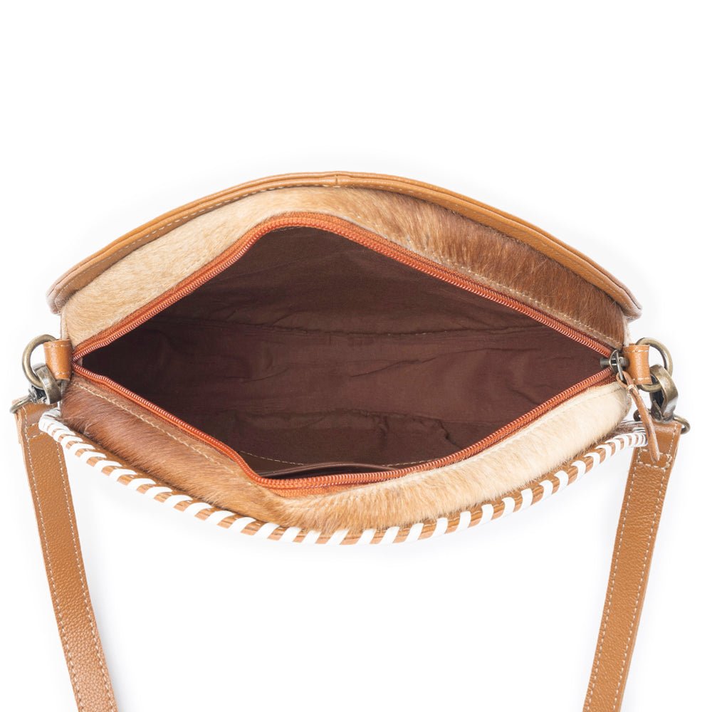Boho Mahogany Round Bag - MyraUSA