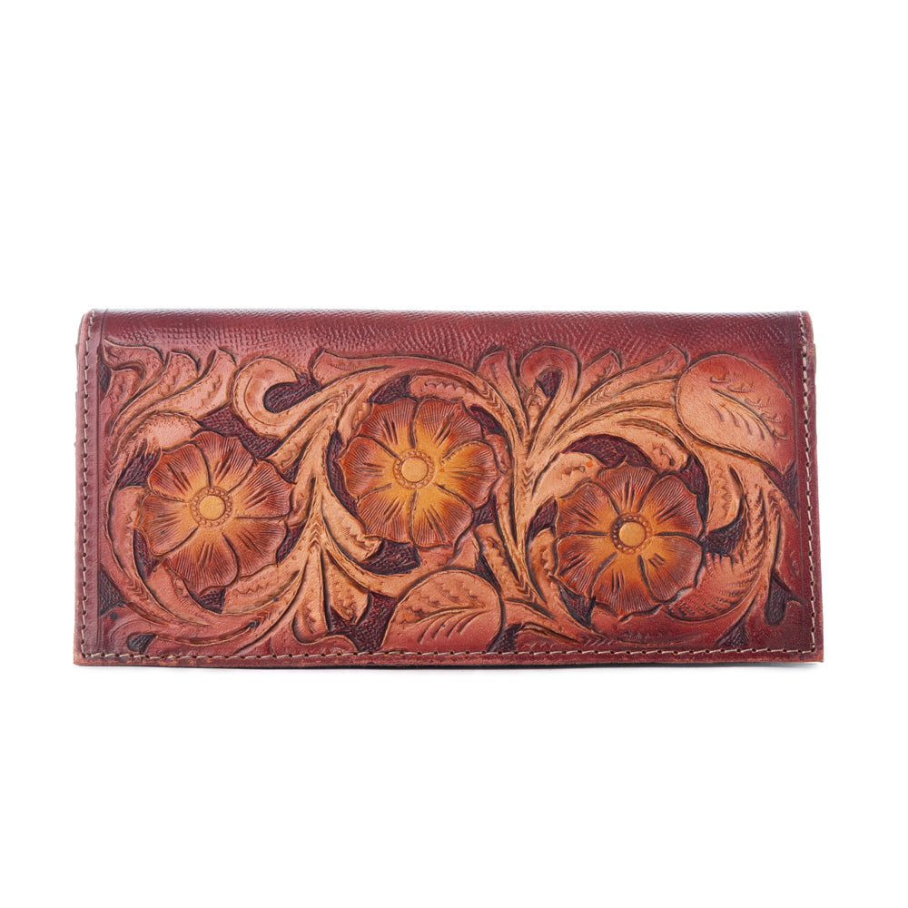 Zipper Crimson Wallet - Myra USA