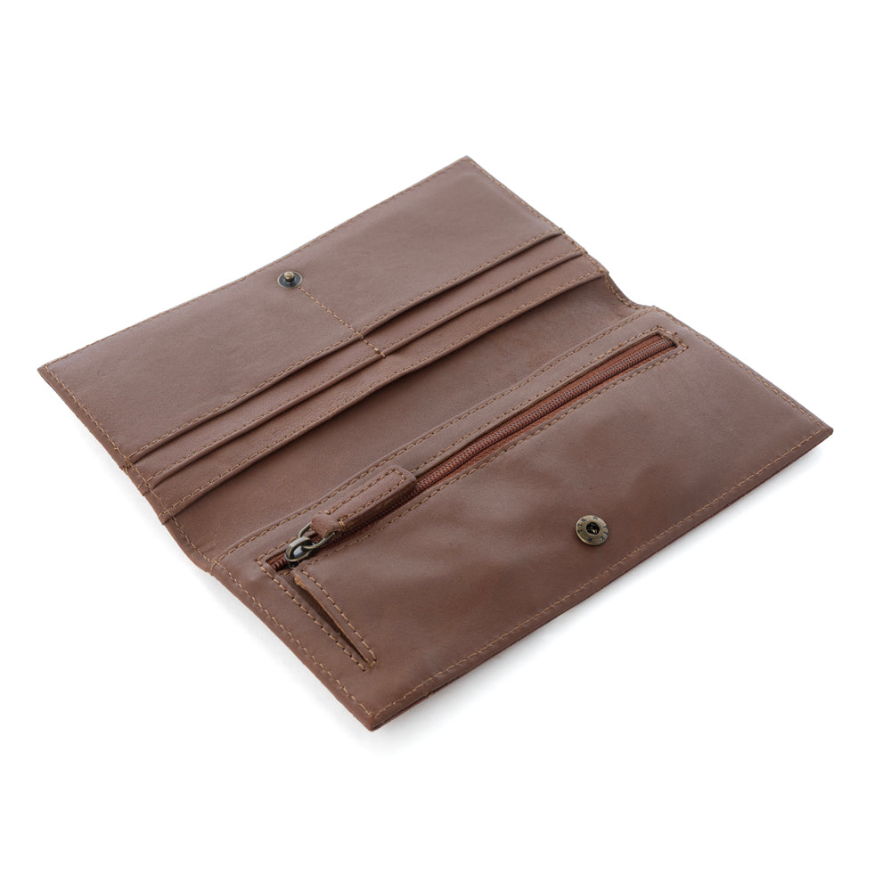 Zipper Crimson Wallet - Myra USA