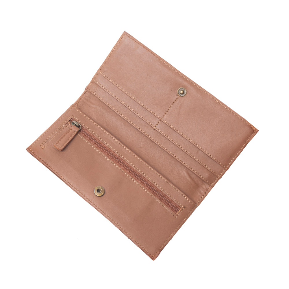 Zipper Crimson Wallet - MyraUSA