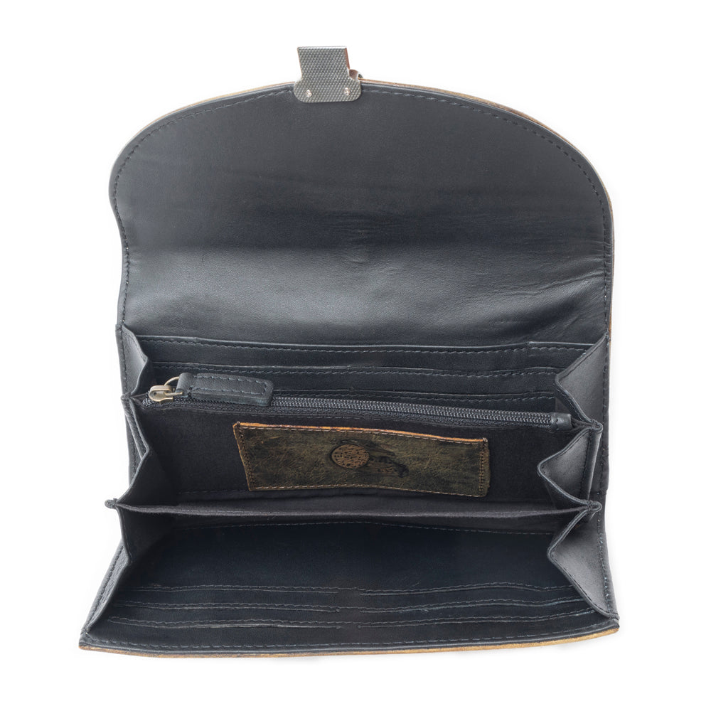 Charcoal Fiesta Wallet - MyraUSA
