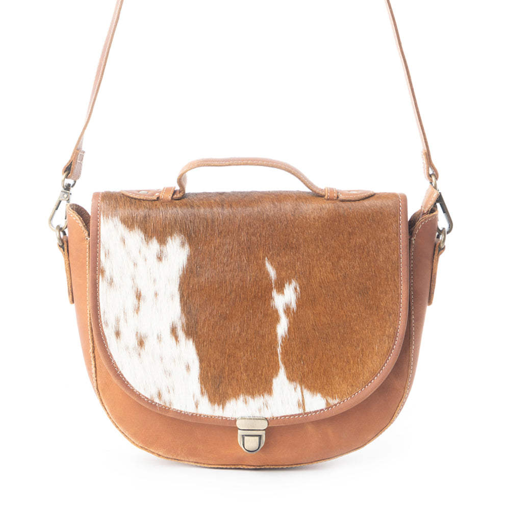 Vanilla Fiesta Leather & Hair On Bag - MyraUSA