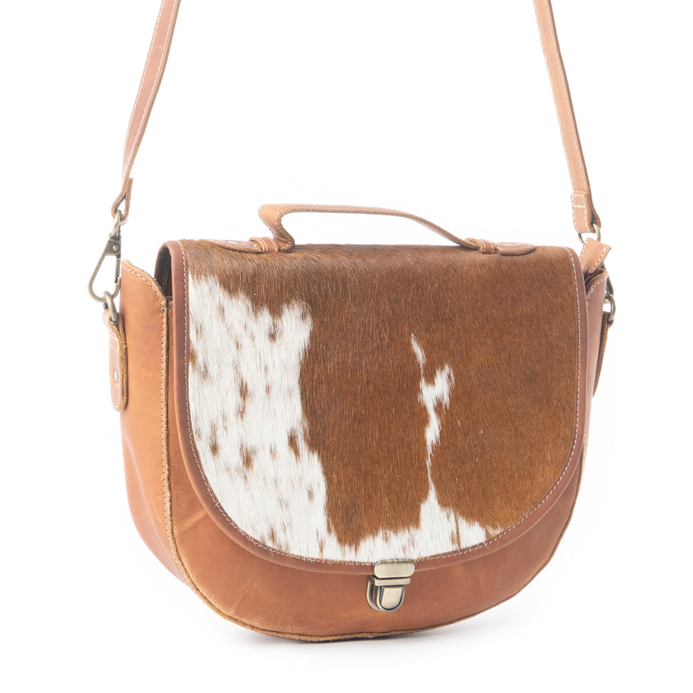 Vanilla Fiesta Leather & Hair On Bag - MyraUSA