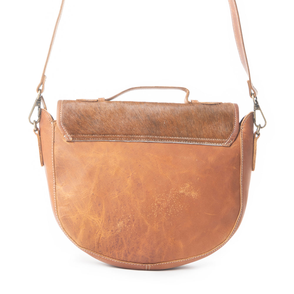 Vanilla Fiesta Leather & Hair On Bag - MyraUSA