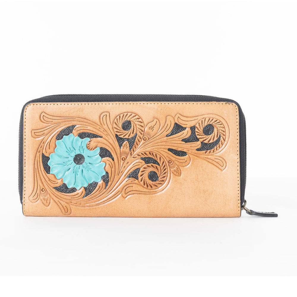 Blue Bloom Wallet - MyraUSA