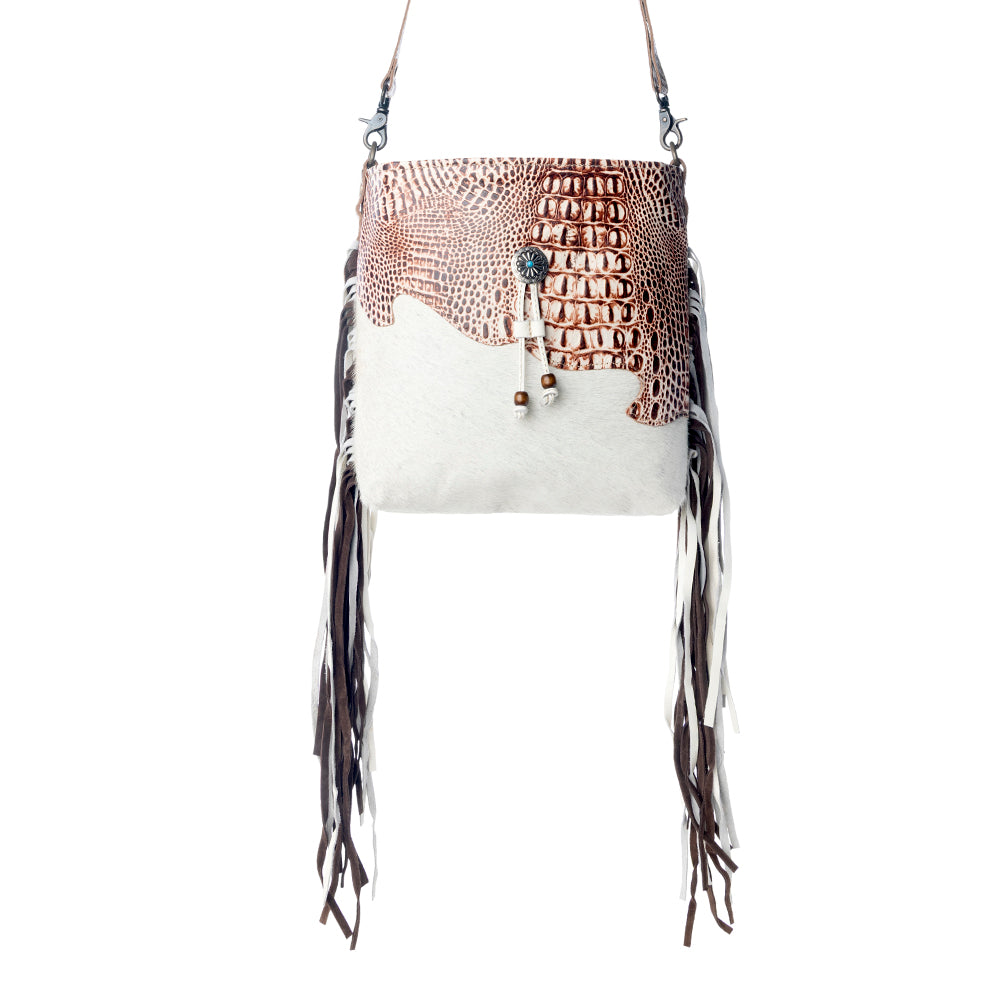 SMOKEY WEST LEATHER & HAIRON BAG - Myra USA