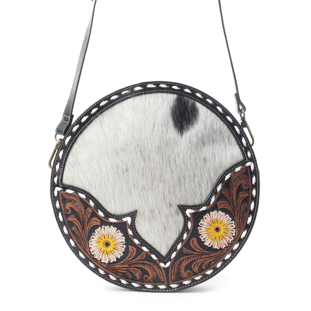 FLAX BLOSSOM ROUND BAG - MyraUSA