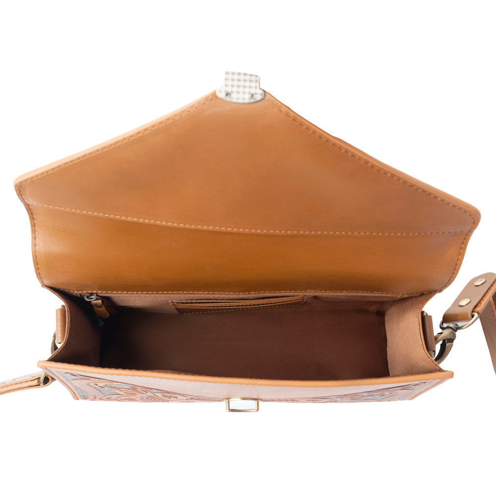 CIRCE HAND-TOOLED BAG - Myra USA