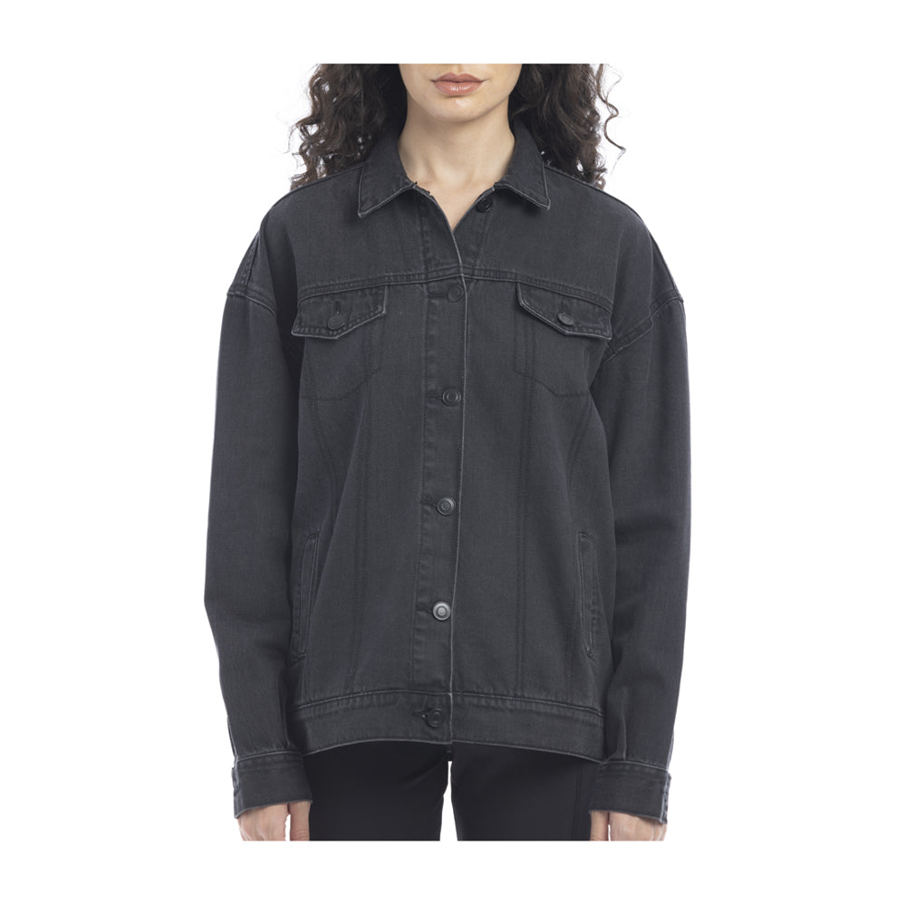 Veronica Black Denim Jacket - Myra USA